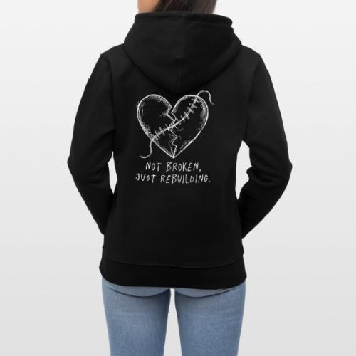 Broken Love Neon Heart - Heavyweight Unisex Hoodie CRUISER by Stanley/Stella