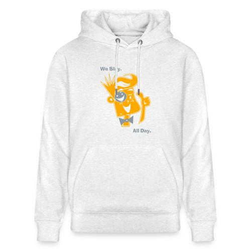We Slay All Day Shiny Shirt Metallic Silver & Gold - Heavyweight Unisex Hoodie CRUISER by Stanley/Stella