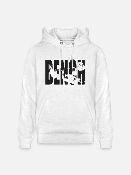 Bench Press - Heavyweight Unisex Hoodie CRUISER by Stanley/Stella - light heather gray