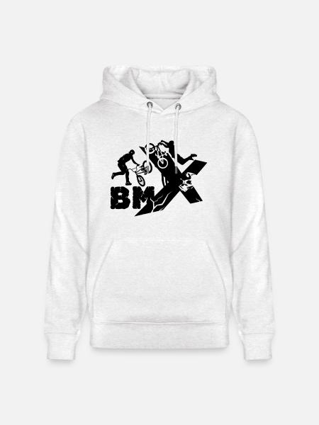 BMX Rider - Heavyweight Unisex Hoodie CRUISER by Stanley/Stella - light heather gray