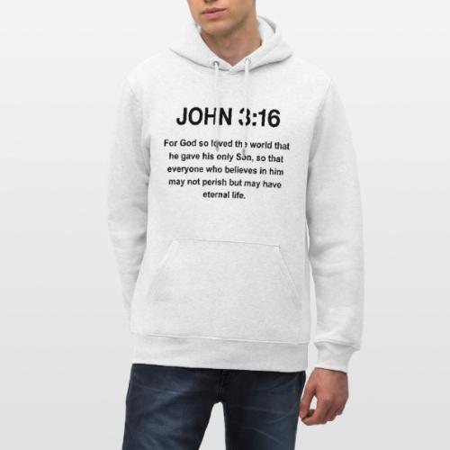 John 3:16 Christian Apparel – Bible Verse Clothing - Heavyweight Unisex Hoodie CRUISER by Stanley/Stella