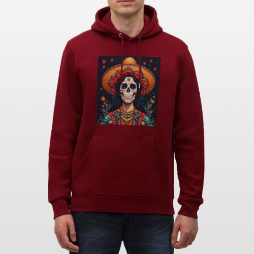 Charra Skull Art | Traditional Mexican Design - Heavyweight Unisex Hoodie CRUISER by Stanley/Stella