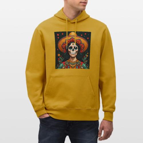 Charra Skull Art | Traditional Mexican Design - Heavyweight Unisex Hoodie CRUISER by Stanley/Stella