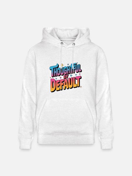 Thoughtful by Default - Heavyweight Unisex Hoodie CRUISER by Stanley/Stella - light heather gray