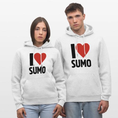 I Love Sumo – Bold Minimalist Sumo Wrestling Fan - Heavyweight Unisex Hoodie CRUISER by Stanley/Stella