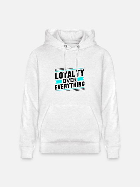 Loyalty Over Everything - Heavyweight Unisex Hoodie CRUISER by Stanley/Stella - light heather gray