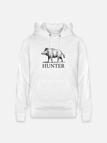 Hog Hunter - Heavyweight Unisex Hoodie CRUISER by Stanley/Stella - light heather gray