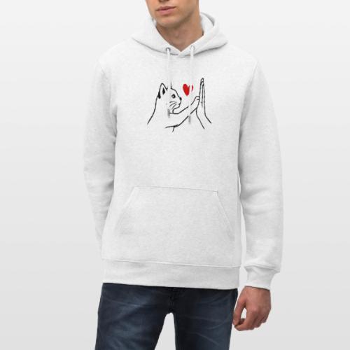 Cat Lover High-Five T-Shirt - Heavyweight Unisex Hoodie CRUISER by Stanley/Stella