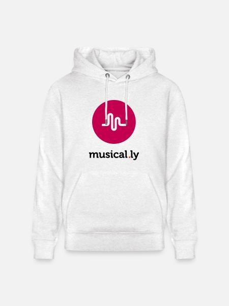 Musical.ly Logo - Heavyweight Unisex Hoodie CRUISER by Stanley/Stella - light heather gray