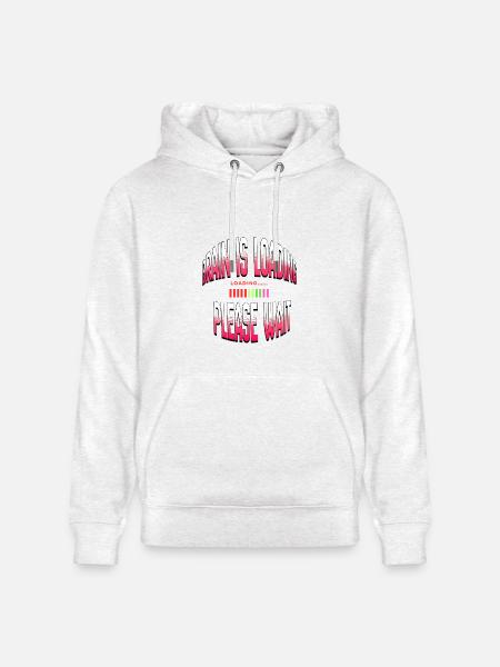 Brain Loading Please Wait - Heavyweight Unisex Hoodie CRUISER by Stanley/Stella - light heather gray