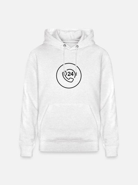 phone - Heavyweight Unisex Hoodie CRUISER by Stanley/Stella - light heather gray