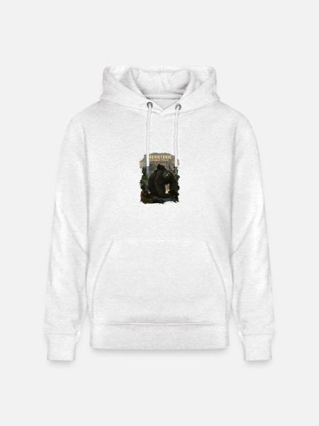 Prehistoric National Park - Giant Sloths - Heavyweight Unisex Hoodie CRUISER by Stanley/Stella - light heather gray