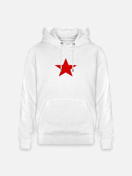 Red Star Army - Heavyweight Unisex Hoodie CRUISER by Stanley/Stella - light heather gray