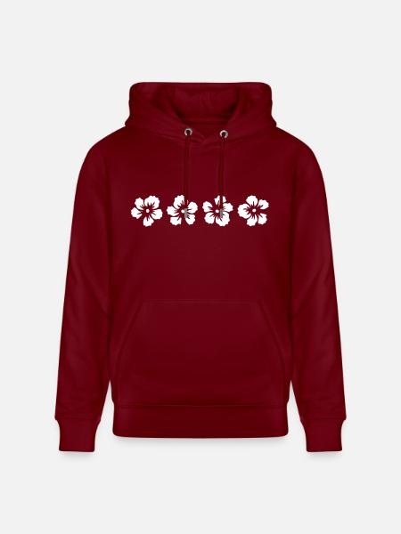 hawaii hibiscus flower - Heavyweight Unisex Hoodie CRUISER by Stanley/Stella - burgundy