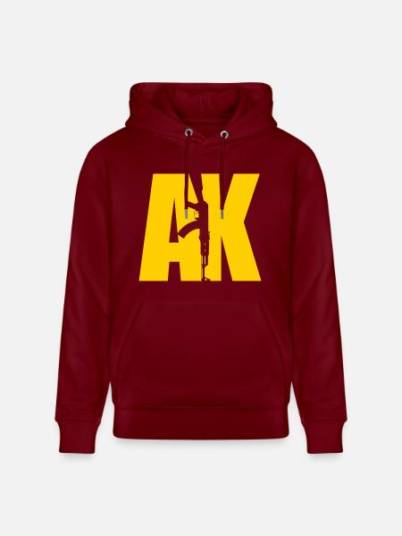 AK47 YELLOW - Heavyweight Unisex Hoodie CRUISER by Stanley/Stella - burgundy