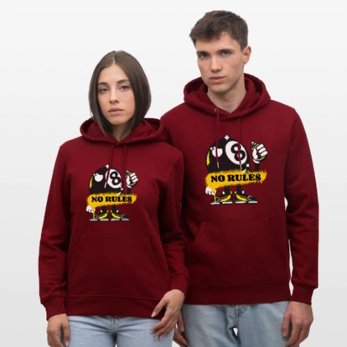 No Rules 8 Ball - Heavyweight Unisex Hoodie CRUISER by Stanley/Stella
