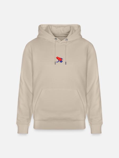 Strawberry Poison Dart Frog - Heavyweight Unisex Hoodie CRUISER by Stanley/Stella - dust