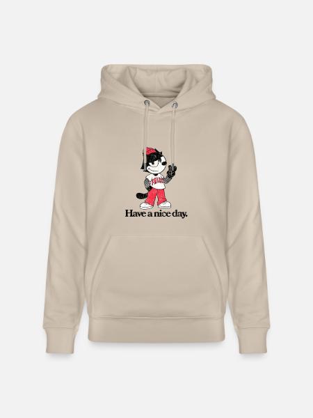 Felix The Cat In Skater Style & Have A Nice Day - Heavyweight Unisex Hoodie CRUISER by Stanley/Stella - dust
