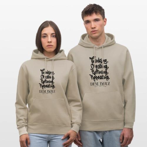 Thinking, Creating, Refining, Repeating - Heavyweight Unisex Hoodie CRUISER by Stanley/Stella