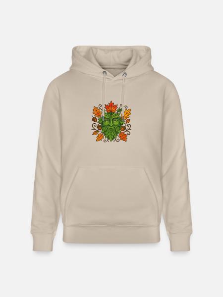 Autumn Greenman - Heavyweight Unisex Hoodie CRUISER by Stanley/Stella - dust