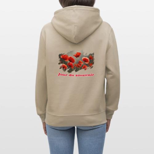 Remembrance Day with Poppies - Heavyweight Unisex Hoodie CRUISER by Stanley/Stella