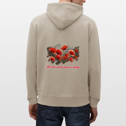 Remembrance Day with poppies - Heavyweight Unisex Hoodie CRUISER by Stanley/Stella