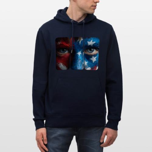 USA: Painted for the Flag - Heavyweight Unisex Hoodie CRUISER by Stanley/Stella