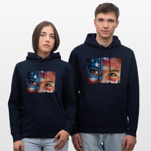 USA: Eyes of the Flag - Heavyweight Unisex Hoodie CRUISER by Stanley/Stella