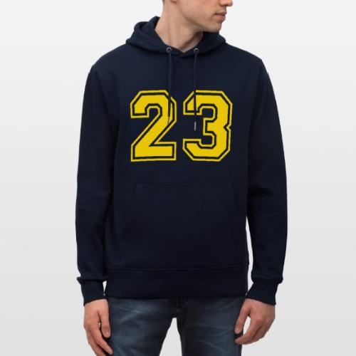 Number 23 in a classic athletic collegiate font - Heavyweight Unisex Hoodie CRUISER by Stanley/Stella
