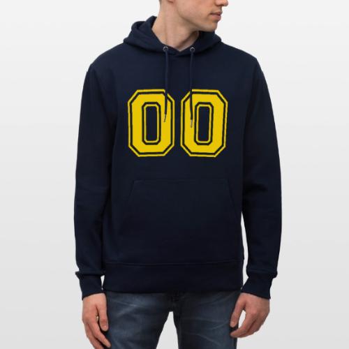 Number 00 in a classic athletic collegiate font - Heavyweight Unisex Hoodie CRUISER by Stanley/Stella
