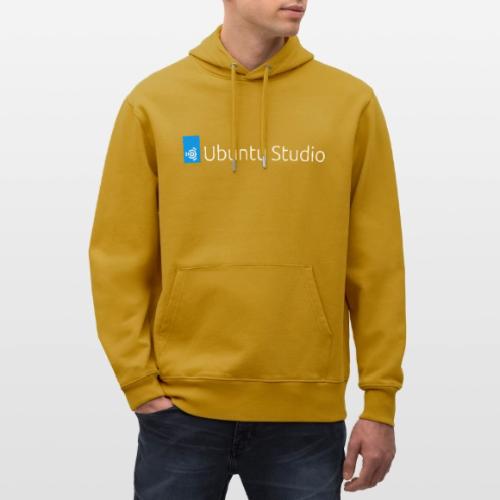 Ubuntu Studio Logo 2022 - White - Heavyweight Unisex Hoodie CRUISER by Stanley/Stella