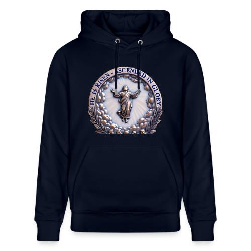 He Is Risen Ascended In Glory T Shirt, Gift - Heavyweight Unisex Hoodie CRUISER by Stanley/Stella