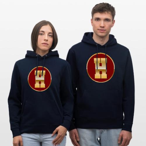 Letter H – Capital Varsity Alphabet Monogram - Heavyweight Unisex Hoodie CRUISER by Stanley/Stella