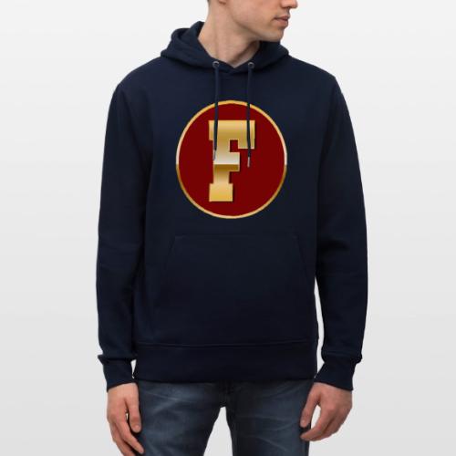 Letter F – Capital Varsity Alphabet Monogram - Heavyweight Unisex Hoodie CRUISER by Stanley/Stella