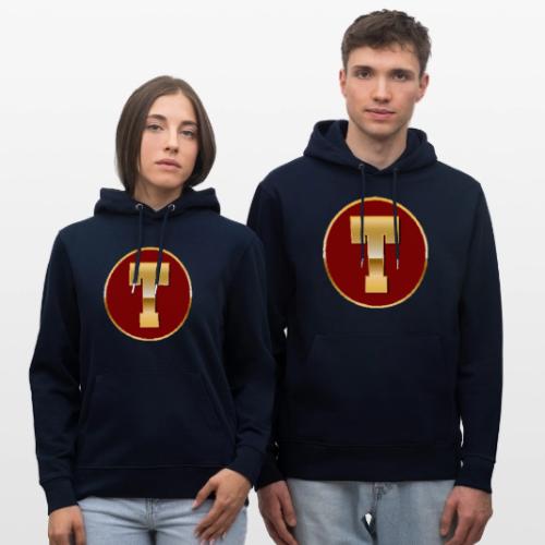 Letter T – Capital Varsity Alphabet Monogram - Heavyweight Unisex Hoodie CRUISER by Stanley/Stella