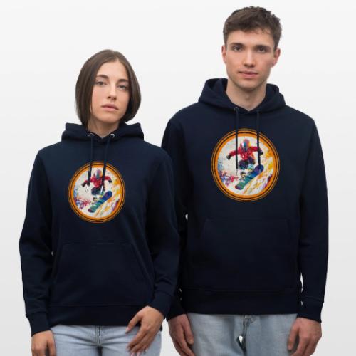 Snowboarding Horizon - Heavyweight Unisex Hoodie CRUISER by Stanley/Stella