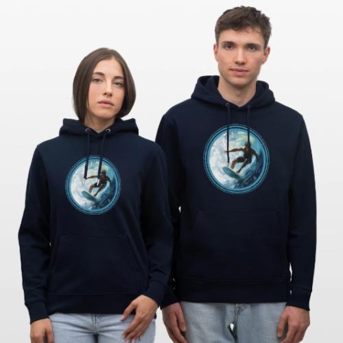 Surfing Freedom - Heavyweight Unisex Hoodie CRUISER by Stanley/Stella