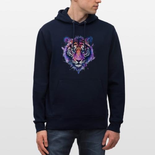 Mystic Violet Tiger - Heavyweight Unisex Hoodie CRUISER by Stanley/Stella