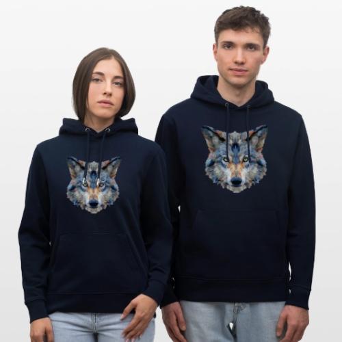 Wolf: Chromatic Wild Gaze - Heavyweight Unisex Hoodie CRUISER by Stanley/Stella