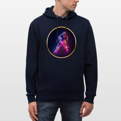 Hockey: Neon Ice Strike - Heavyweight Unisex Hoodie CRUISER by Stanley/Stella