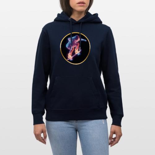 Skateboarding: Neon Skate Orbit - Heavyweight Unisex Hoodie CRUISER by Stanley/Stella
