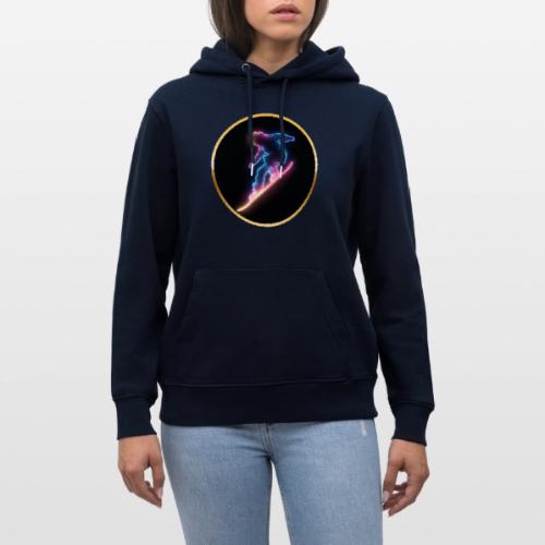Snowboarding: Neon Snow Drift - Heavyweight Unisex Hoodie CRUISER by Stanley/Stella