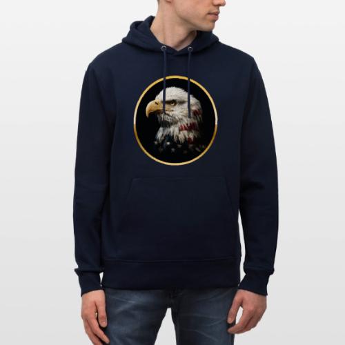 America: Golden Freedom Crest - Heavyweight Unisex Hoodie CRUISER by Stanley/Stella