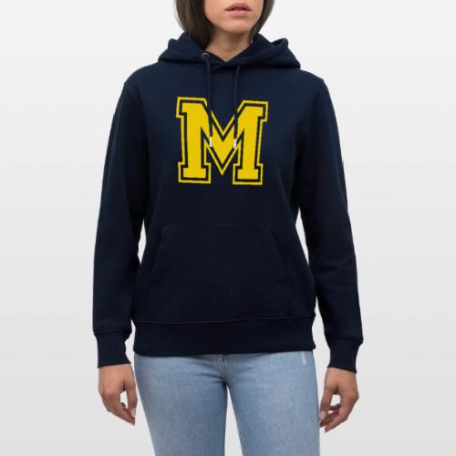 Letter M – Capital Athletic Alphabet Monogram - Heavyweight Unisex Hoodie CRUISER by Stanley/Stella