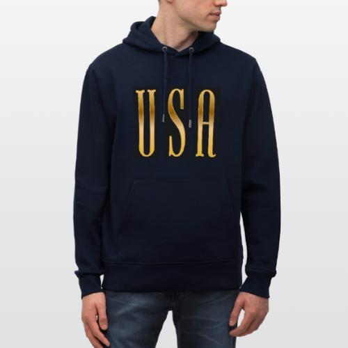 USA Gold Monolith - Heavyweight Unisex Hoodie CRUISER by Stanley/Stella