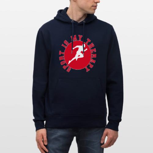 Sport Is My Therapy – Running Motivation Badge - Heavyweight Unisex Hoodie CRUISER by Stanley/Stella