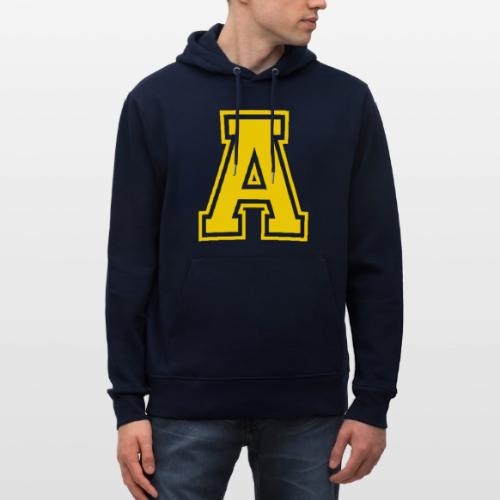 Letter A – Capital Athletic Alphabet Monogram - Heavyweight Unisex Hoodie CRUISER by Stanley/Stella