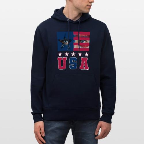 Stars and Vision USA - Heavyweight Unisex Hoodie CRUISER by Stanley/Stella