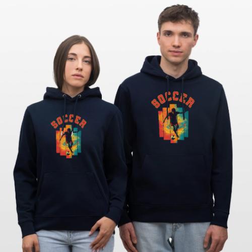 Soccer Heartbeat - Heavyweight Unisex Hoodie CRUISER by Stanley/Stella