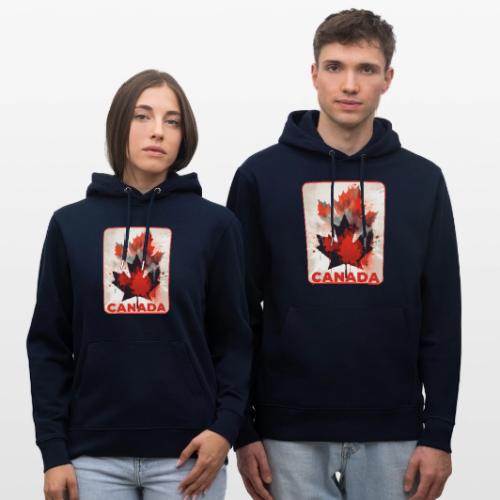 Canada Inked Leaf - Heavyweight Unisex Hoodie CRUISER by Stanley/Stella